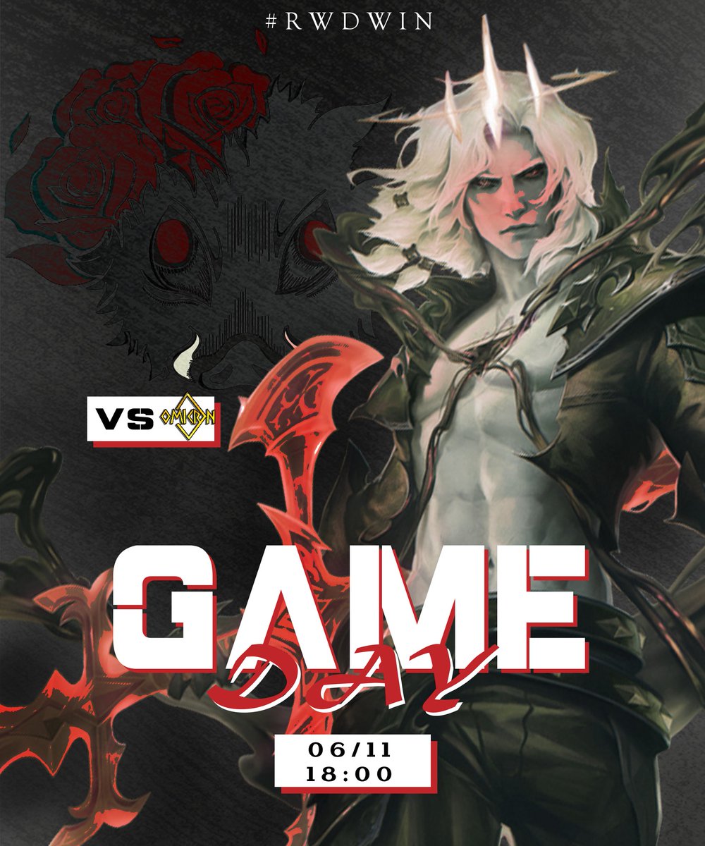 🎮 Jornada 6 | Liga LPT
🖤 RWD Black vs <a href="/EsportsOmicron/">Omikron eSports</a> 
📅06/11 | 18:00

🐗🌹#RWDWIN #LPT