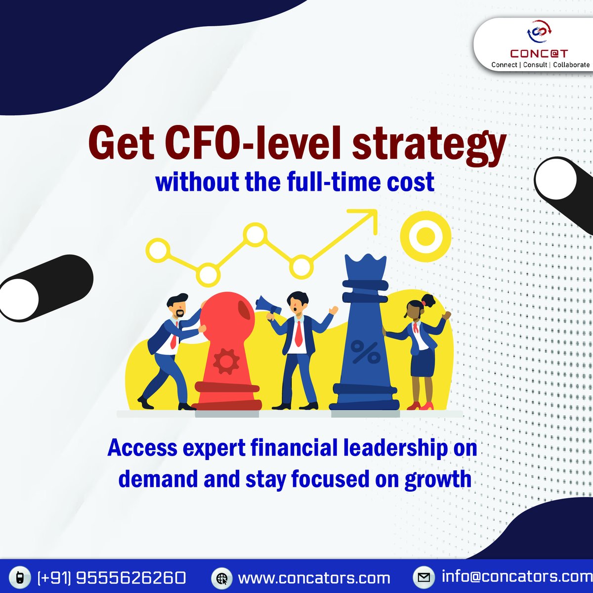 Concators's tweet image. Strategic finance without the overhead 💡
Hiring a full-time CFO can be expensive…
But growing your business without financial strategy? Even costlier.

#VirtualCFOForGrowth #FinancialStrategy #ScaleSmarter #vCFO #VirtualCFO #CFOservices #StartupFinance