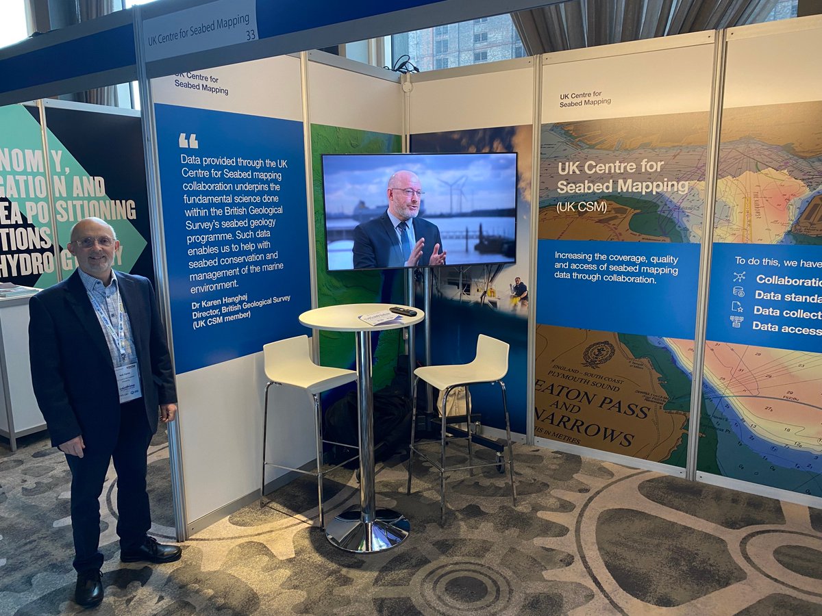 UKHO's tweet image. It was great to engage with members across the hydrographic community at #HYDRO25. The UK CSM demonstrated how it has established a collaborative seabed mapping community among over 30 public sector organisations.

Thanks to @THS_UKI for organising a great event.

#SeabedMapping