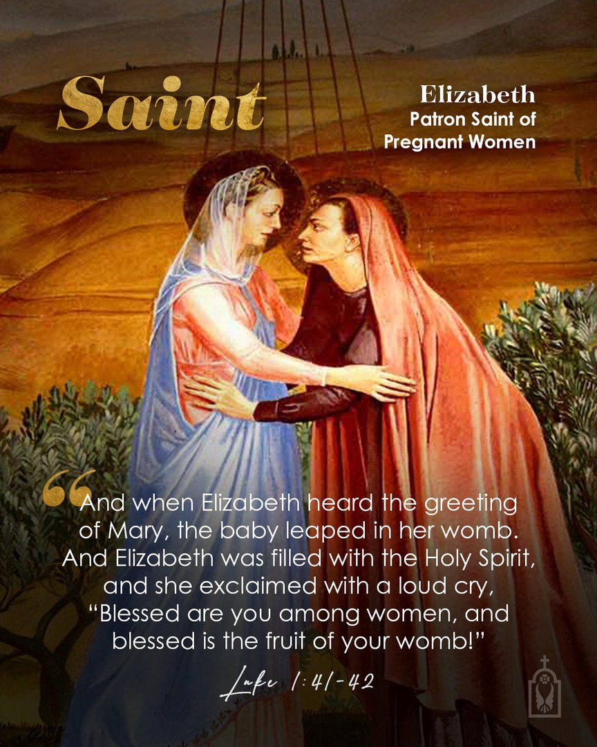 St. Elizabeth, mother of St. John the Baptist, was the first to recognize Jesus as the Messiah, even before his birth!

St. Elizabeth, pray for us!