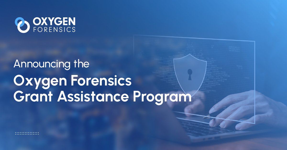 oxygenforensic's tweet image. We are pleased to announce the Oxygen Grant Assistance Program, which helps public sector agencies access funding for digital forensics and incident response capabilities (at no charge). Learn more here: bit.ly/4qJjiu5
