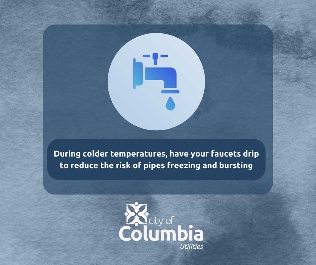 #WinterPreparedness Week
A slight but steady stream of water through faucets during prolonged cold spells can help prevent pipes from freezing.
como.gov/utilities/colu…