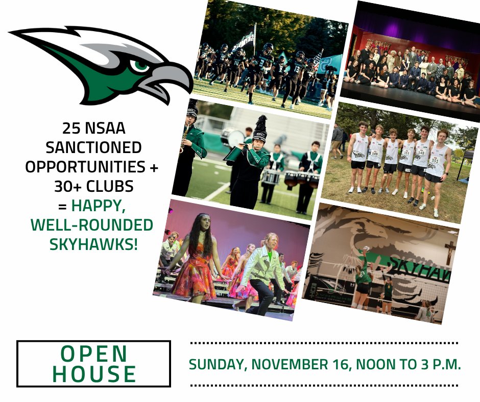 We're known for our thriving activities program, boasting 25 NSAA activities or athletic opportunities and 30+ clubs. Join us for our Open House on Sunday, November 16, to learn more. skuttcatholic.com/admissions/vis…