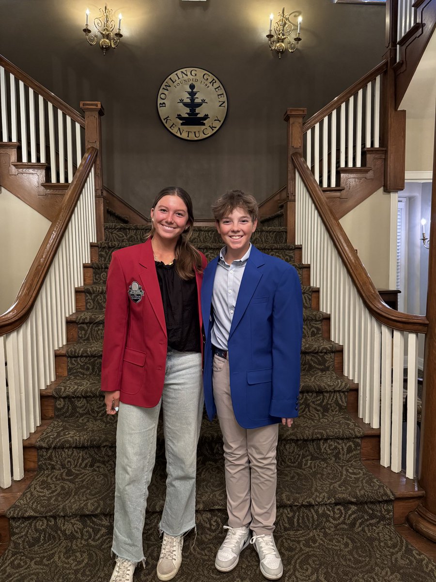 Rowdy Harris and Caroline Childers were recognized last night for being the 2025 City Junior Champions! Congrats!