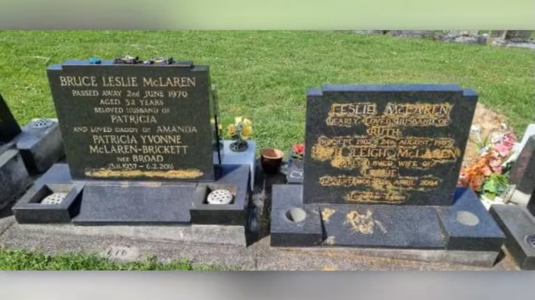 You absolute cowards. This is just a damn sport. 

Your dislike of a F1 team does not justify you defacing Bruce McLaren’s grave or his family’s graves EVER. 

I hope you f*cking rot.