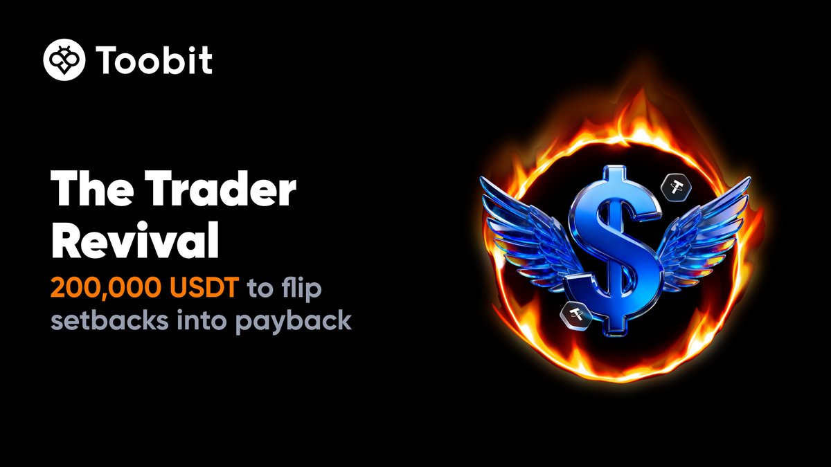 Toobit_official's tweet image. 📉 Liquidated? Time to bounce back!
💪 Join The Trader Revival and turn your setbacks into $200,000 USDT worth of comebacks.
👉 Trade smart, recover stronger.
🔗 bit.ly/49m3qrp
More ▶️ bit.ly/3Lu6jMB

#Toobit #CryptoTrading #CryptoMarket