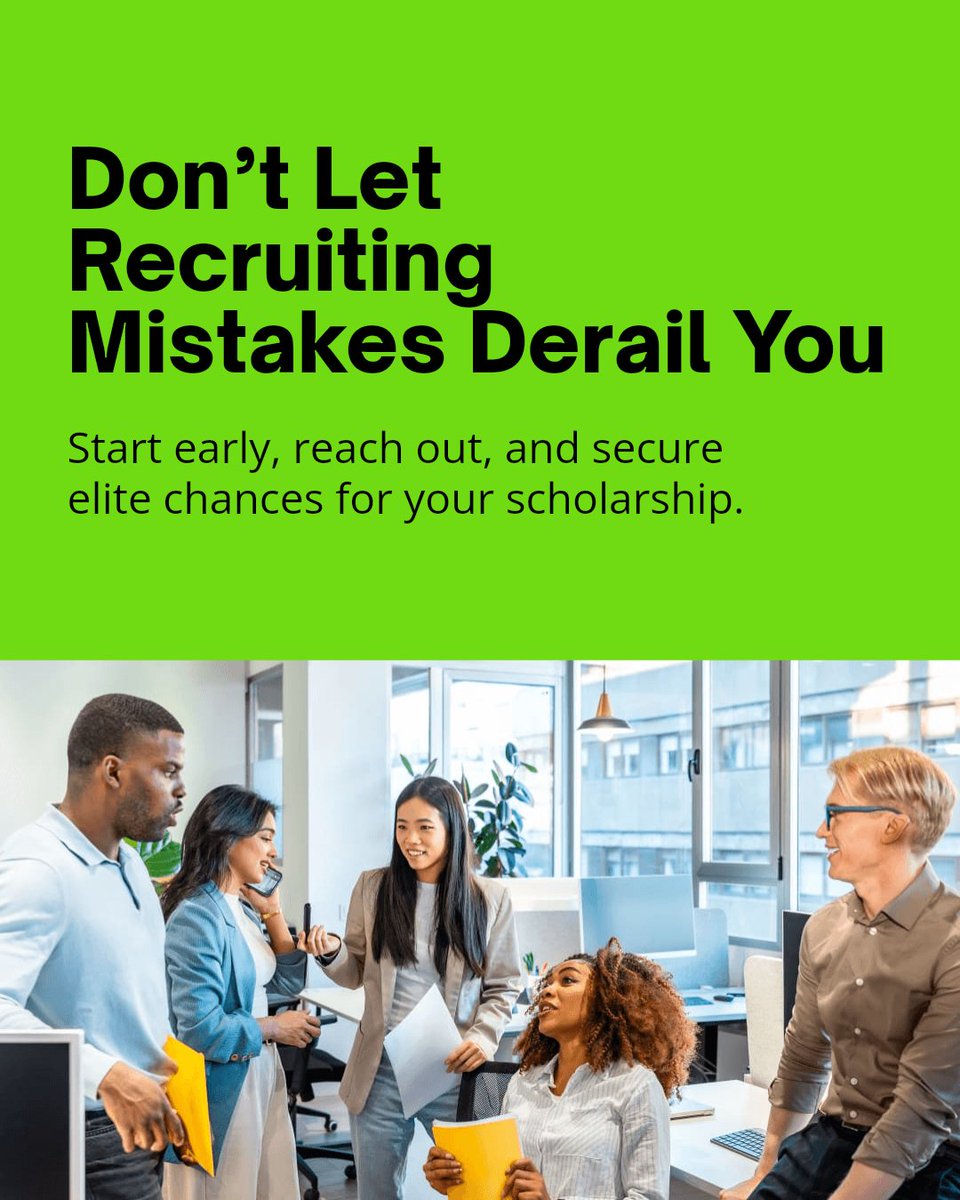 Don't let recruiting pitfalls cost you: late starts, no outreach, missing elite events. We turn talent into prospects that get scholarships. Take control now. collegeboundathletics.org #CollegeBound #CollegeBoundAthletics #BeElite