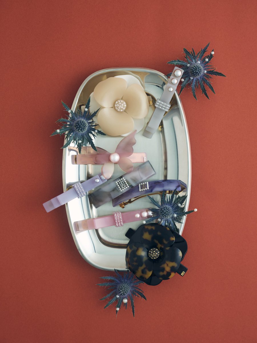 ⭐︎専用　ALEXANDRE DE PARIS CAMELIA カメリア バレッタ バレッタ (8 cm) / CAMELIA PASTEL｜ALEXANDRE DE PARIS