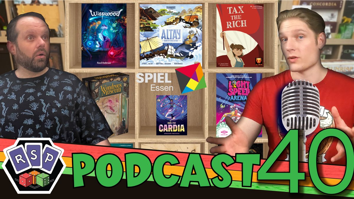 RSPNetwork's tweet image. We&apos;re back from Essen &amp;amp; we&apos;ve had the chance to play some games we&apos;d like to tell you all about!

Youtube: youtu.be/MBuiAwUN2Wg
Spotify: creators.spotify.com/pod/profile/re…

#essen #boardgaming #boardgamenight #BoardGameGeek #podcast #BoardGameNight  #BoardGames #boardgame #tabletopgames