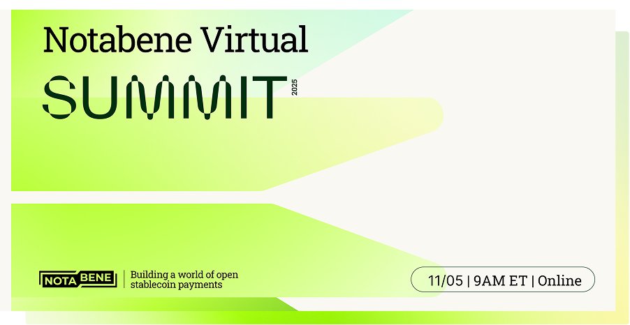 notabene_id's tweet image. We&apos;re live! Join us for the Virtual Notabene Summit 🔴🎥

Join us today to get full access to:

🚀 𝗡𝗼𝘁𝗮𝗯𝗲𝗻𝗲 𝗙𝗹𝗼𝘄 𝗹𝗶𝘃𝗲 𝘀𝗵𝗼𝘄𝗰𝗮𝘀𝗲
See how businesses can begin using stablecoins for B2B payments today, including:
• Pull payments and invoicing
• Authorization…