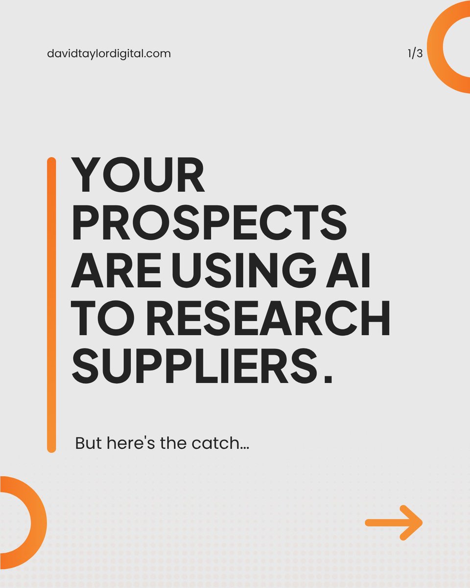 DavidTDesign's tweet image. Search changed. Top 10 or bust.

AI tools like ChatGPT and Perplexity are pulling from Google&apos;s first page. If you&apos;re not there, your prospects aren&apos;t finding you. Where does your site rank?

Let&apos;s find out 👉 meetings.hubspot.com/stella-tambone… #ManufacturingMarketing #SEO #DigitalMarketing