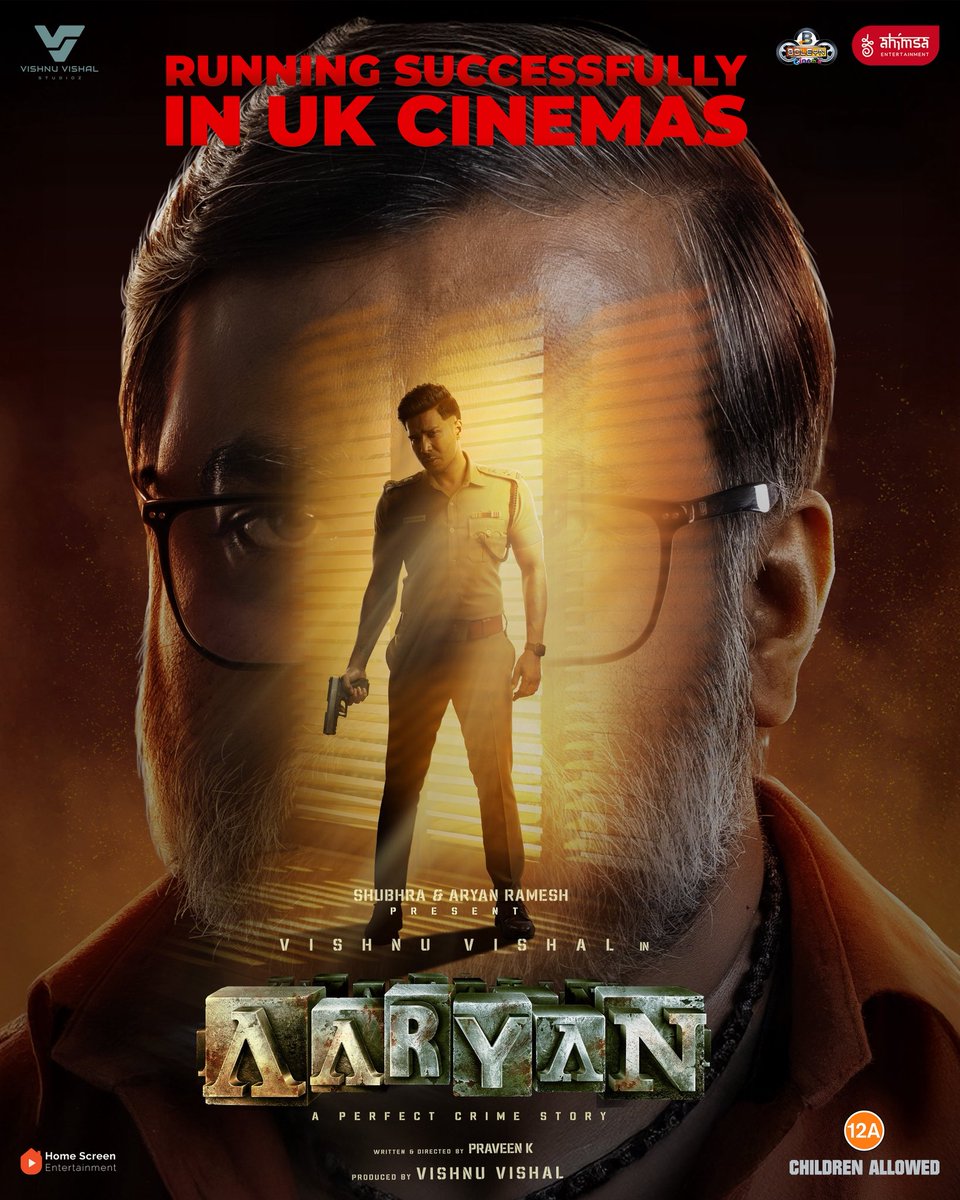 #Aaryan shines in its second week in the UK! Delivering <a href="/TheVishnuVishal/">VISHNU VISHAL - VV</a>’s career-best performance with record audience footfalls ✨🔥

<a href="/VVStudioz/">Vishnu Vishal Studioz</a> <a href="/homescreenent/">Home Screen Entertainment</a> #BoleynCinema