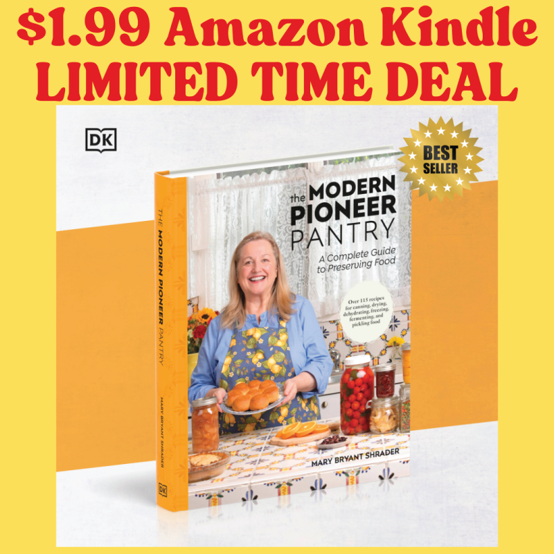 MarysNest's tweet image. 📚✨ Amazon’s having a flash sale on my new cookbook, The Modern Pioneer Pantry!
Grab the Kindle edition for only $1.99 — but hurry, it’s for a limited time!
marysnest.com/my-pantry-cook…

#MarysNest #TheModernPioneerPantry #TraditionalCooking #Homesteading #CookbookSale #KindleDeals