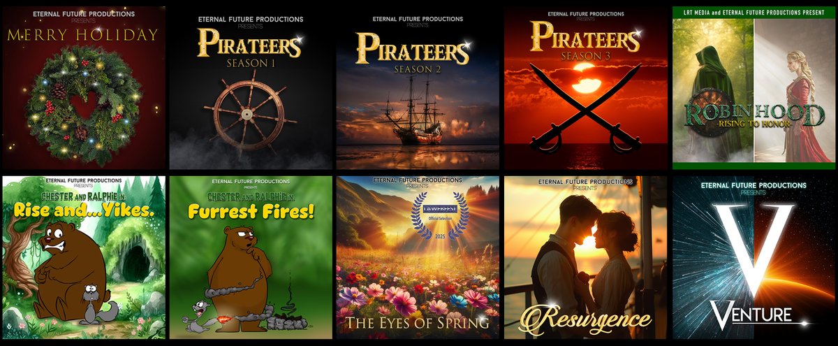 _EFProductions's tweet image. I'm so grateful for what we've been able to accomplish through Eternal Future Productions! Lord willing, there will be more! ❤️💫

eternalfutureproductions.com