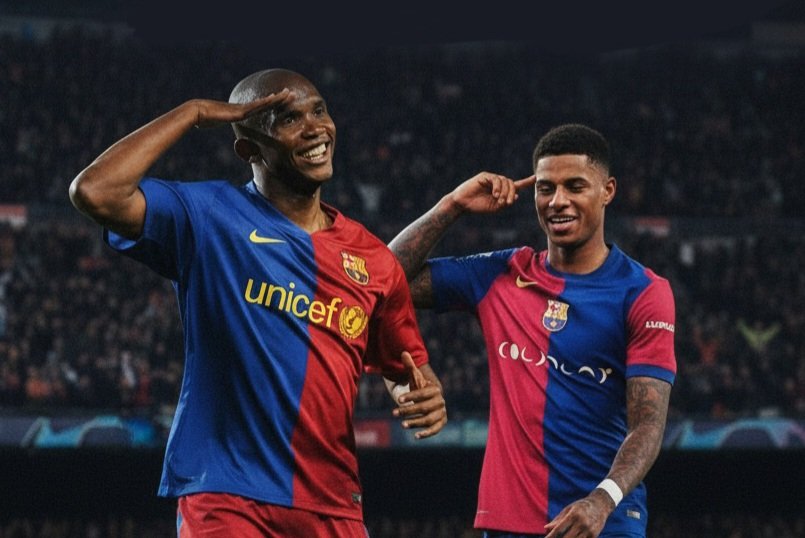 barthson's tweet photo. @MarcusRashford is most certainly reminding vigilant observers of @SamuelEtoo.
👉🏿 Timide presentation to the club.
👉🏿Criticisms from some journalists and panelists about his real worth and talents.
👉🏿Massive early contribution to the teams results. (11 G/A)
Rashford will be Great https://t.co/tebD3e47dk
