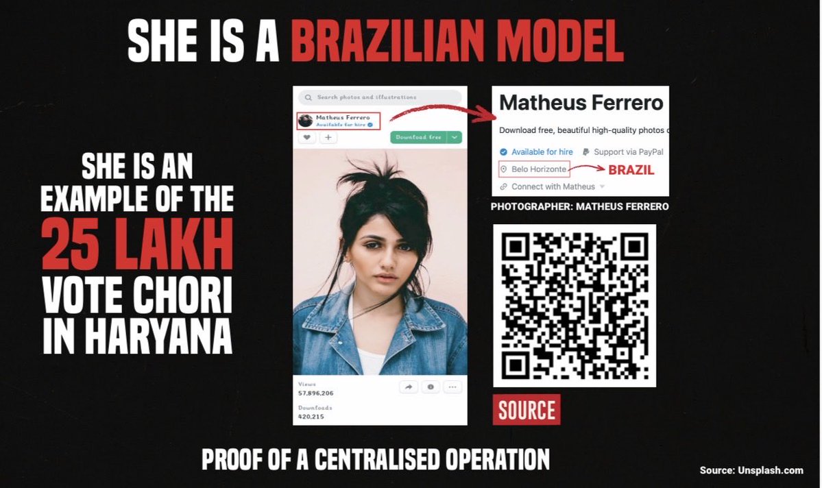 A day before Bihar poll , Leader of opposition <a href="/RahulGandhi/">Rahul Gandhi</a>  saysone assembly, one photo, 100 votes. Total 5,21,619 duplicates in Haryana elections last year , It is again Election Commission of India to answer these serious charges ,   a  investigation by experts  is needed.