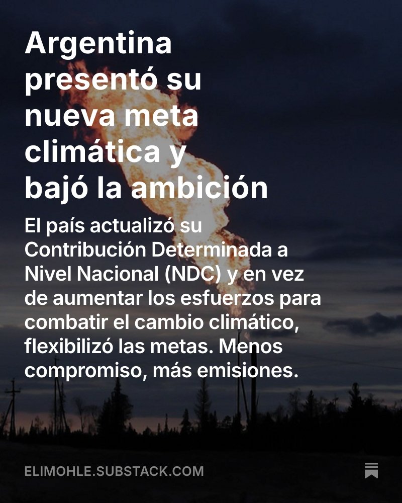 Escribimos con <a href="/Calivillalonga/">Cali Villalonga 🇺🇦 🇺🇦</a> sobre la nueva meta climática argentina