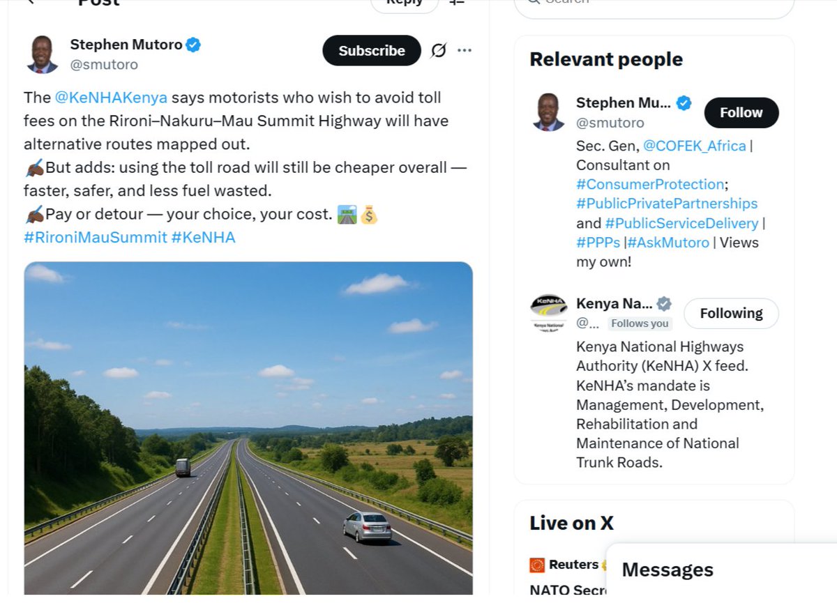 Motorist Association tweet media