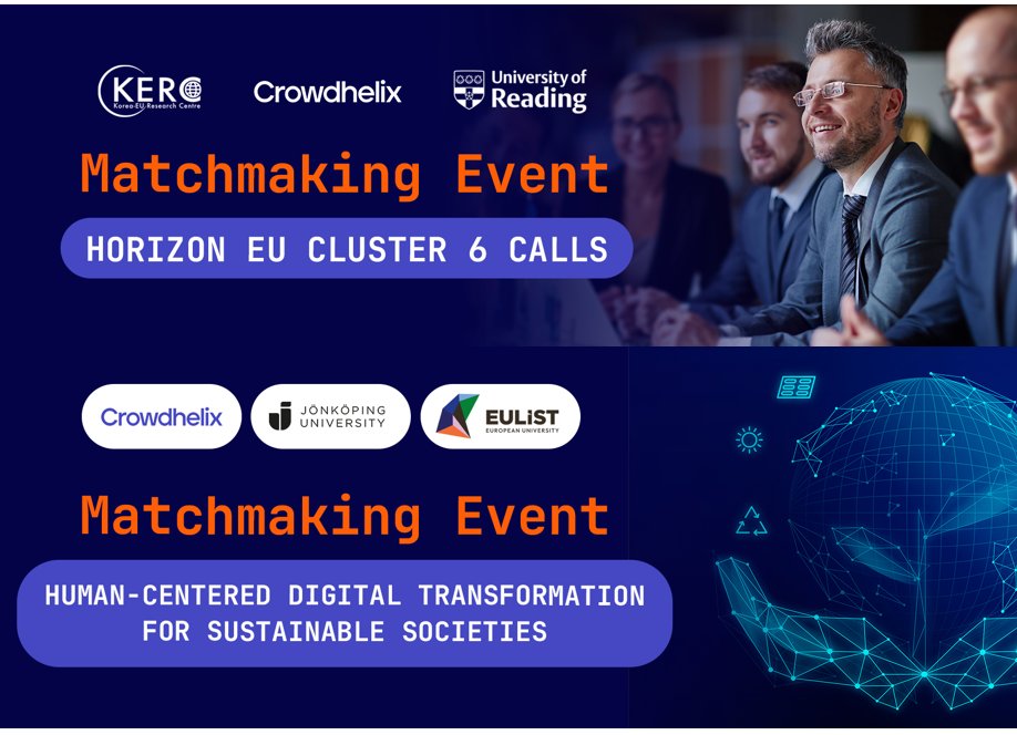 H2020Armenia's tweet image. 📢 Horizon Europe Brokerage Events – Dec 2025! 🚀

1️⃣ Cluster 6 – Food, Bioeconomy | 1–2 Dec | Reading, UK
2️⃣ Human-Centered Digital Transformation | 3–4 Dec | Jönköping, SE

More info: sipac.am/uncategorized/…

✈️ Travel Grants available via @ncp_wideranet