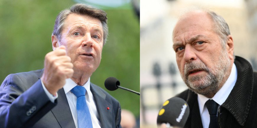 media_express_e's tweet image. 🇫🇷 FLASH – Le 15 octobre à Nice, Éric Dupond-Moretti et Christian Estrosi se sont disputés dans un restaurant; selon Le Canard Enchaîné, échanges d’insultes, menace physique et atmosphère explosive.

#Estrosi #DupondMoretti #Nice #Politique