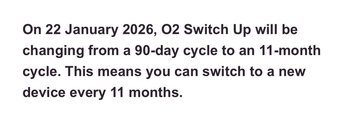 Oh dear <a href="/O2/">O2</a> 😳 this is a terrible error you’re making! The way your signal has deteriorated and become increasingly unreliable over the past year, (saying strong 5g but consistently nothing loads) having this flexibility is pretty much all that has kept me from moving networks.