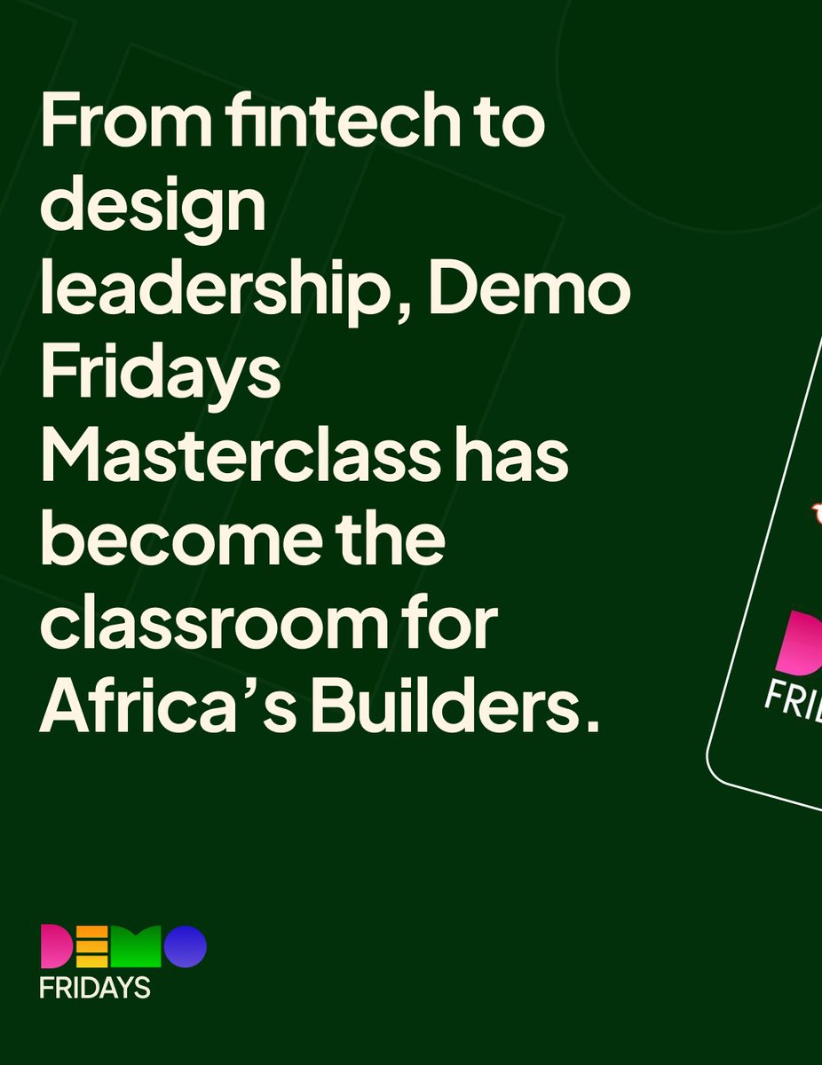 BuildingBytes's tweet photo. Every Demo Fridays Masterclass has dropped one truth that reshaped how Ghana’s builders think.

It’s not just another tech talk — it’s where real lessons meet real founders. https://t.co/N20guMGuvd