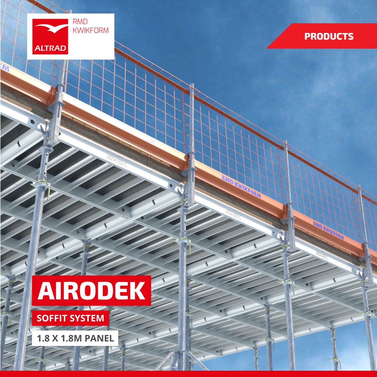 RMDKwikform's tweet image. When speed, safety and productivity matter, Airodek delivers: lightweight, high-productivity slab formwork for slabs up to 700mm.

Airodek XL allows larger areas to be erected faster by two operatives.

🔗 bit.ly/4gJjODI