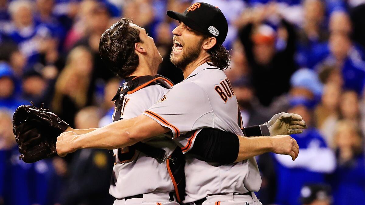 TWGiantsBlog's tweet photo. Happy 2014 World Series Win in Game 7 11th Anniversary, Giants Fans! We have a look back at that classic game with great videos!
https://t.co/YkvBsviZeI https://t.co/oIbVDqmVD8