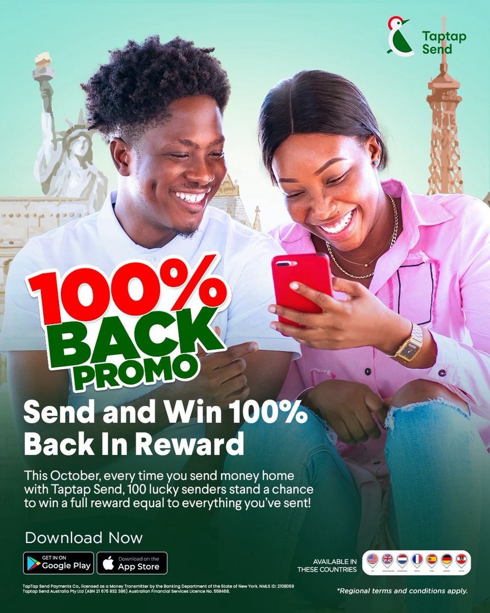 ghrodrygo's tweet photo. The 100% back promo is still active,  🔥 get back what u send in rewards #TapTapSendIsBack https://t.co/6BVoMTExem
