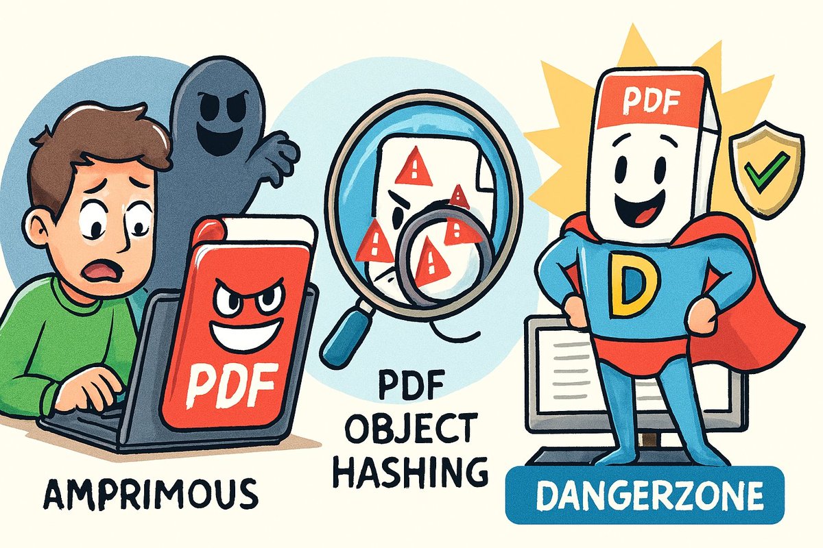 csdevmaticus's tweet image. 📄 ¿PDFs peligrosos? ¡Sí! Los atacantes los usan para phishing, malware y BEC.
🔍 PDF Object Hashing detecta amenazas analizando la estructura del documento.
🧯 Dangerzone convierte archivos sospechosos en PDFs seguros. Ideal para periodistas y usuarios.
Cybersecurity #Dangerzone