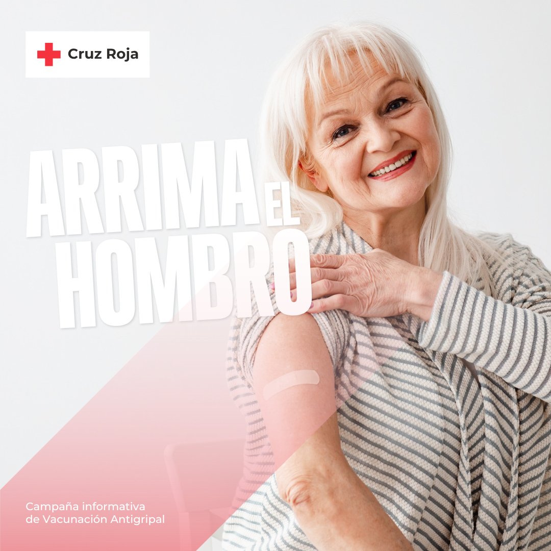 CruzRojaCeuta's tweet image. Se dará prioridad frente a la vacuna antigripal, a personas mayores de 60 años de edad, o menores de 60 con un alto riesgo de complicaciones derivadas de la gripe: menores (a partir de los 6 meses), personas adultas con enfermedades crónicas y personas fumadoras
