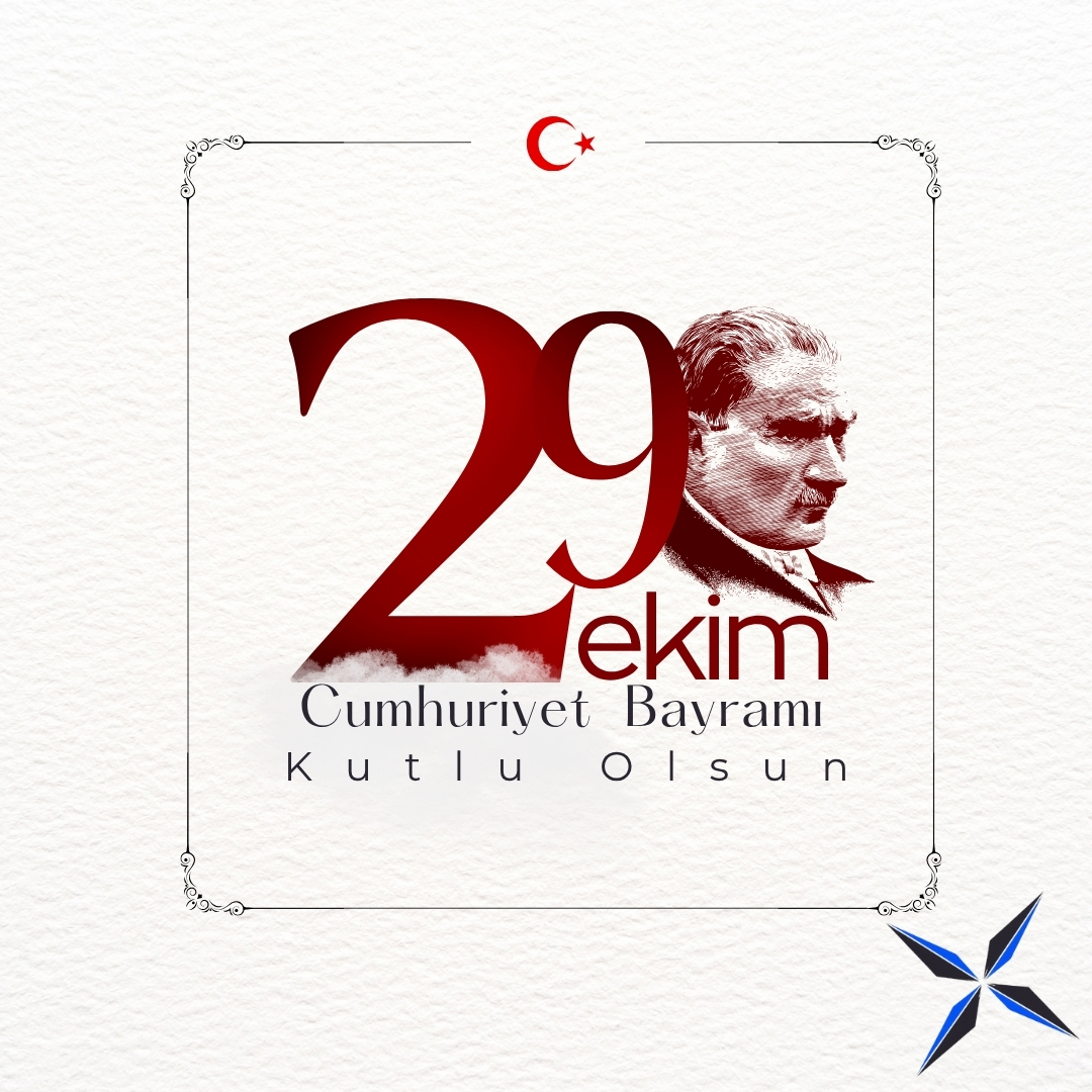 turkiyeyz's tweet photo. Cumhuriyetimizin 102. yılı kutlu olsun!🇹🇷
​Mustafa Kemal Atatürk'ün "Hayatta en hakiki mürşit ilimdir, fendir" vizyonu, bugün bizim en büyük ilham kaynağımız.
Sizce Türkiye'nin yapay zeka alanındaki en büyük potansiyeli nedir? 
Yorumlarınızı bekliyoruz! 💬
​#29Ekim #YapayZeka https://t.co/XMpOyWg4l7