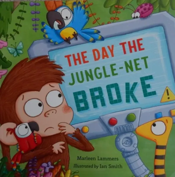 An amusing playful story <a href="/marleen_lammers/">Marleen Lammers</a> <a href="/iansmithartist/">Ian Smith</a> encouraging children to set aside screens and enjoy engaging with friends in person #TheDaytheJungleNetBroke <a href="/NFPublishing/">New Frontier Publishing Australia</a> is #RedReadingHub’s choice for #picturebook of the day reviewed on the blog wp.me/p11DI5-dwr