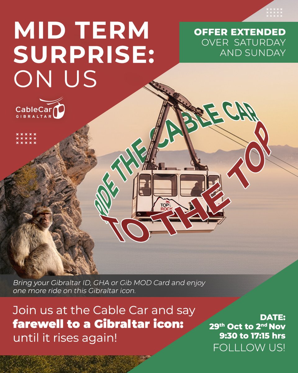 Cable Car Gibraltar tweet media