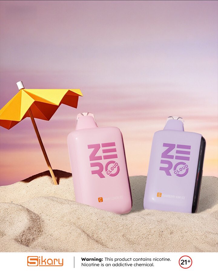 Sikary ZERO Cloud | Beach Breeze, Puff &amp; Cool

Pastels meet sand &amp; sun—this pink/lavender vape fits the coastal vibe. Crisp flavor in every hit, turning lazy beach moments into a fresh escape.

(21+ only)
#SikaryZeroCloud #BeachVape #CoolPuff