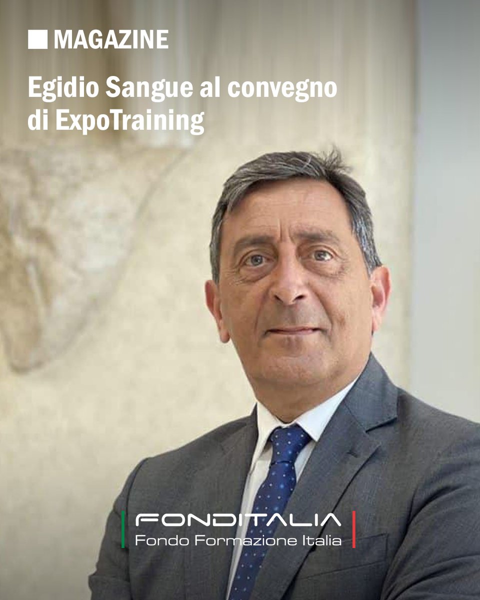 FondItalia a <a href="/ExpoTraining/">ExpoTraining</a> 2025. Il Direttore di FondItalia Egidio Sangue interverrà a un convegno sul ruolo formazione al tempo dell’AI: shorturl.at/CtWT8