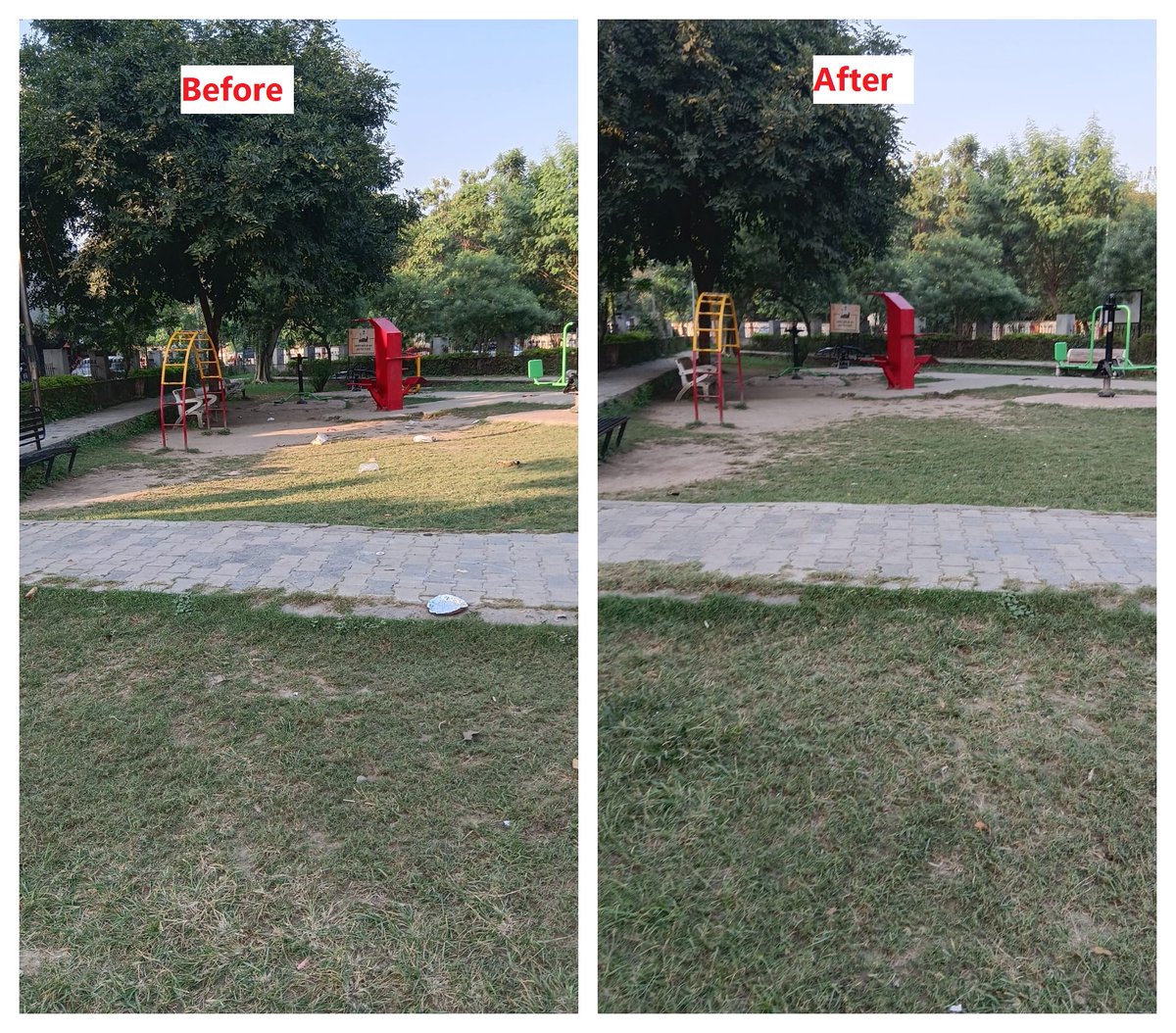 SPECIAL CAMPAIGN 5.0 - Cleanliness Drive at Public Park, Roorkee Cantt. 
#SpecialCampaign5
<a href="/SpokespersonMoD/">Ministry of Defence, Government of India</a>
<a href="/rajnathsingh/">Rajnath Singh</a>
<a href="/RakshaSampada/">DGDE</a>
<a href="/SethSanjayMP/">Sanjay Seth</a>
<a href="/pddecc/">Principal Directorate Central Command</a>