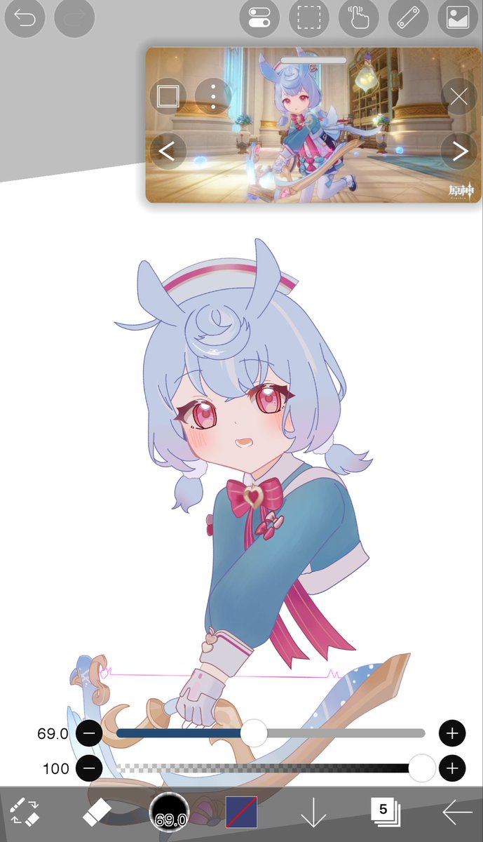 ape_0616's tweet image. wip！だけど多分続き描かない！！
 #原神  #cygwin