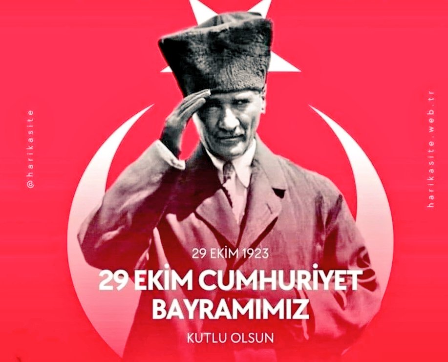 Cumhuriyetimizin 102. Yılı. Bayramımız tüm Atatürkçü, Cumhuriyetçi Halkıma kutlu olsun. Gazi Mustafa Kemal Atatürk ve Vatan uğruna şehit olmuş Mehmetçikler'imizin ruhları şad olsun.🇹🇷♥️🇹🇷