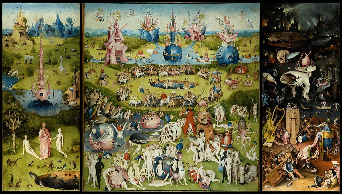 xmuse_'s tweet image. Hieronymus Bosch - The Garden of Earthly Delights, 1510