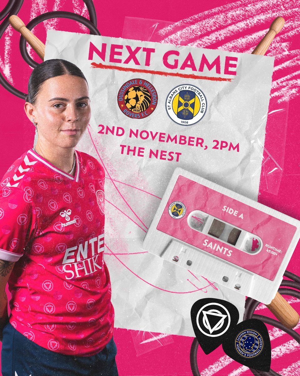 ➡️NEXT UP➡️

🆚Dussindale &amp; Hellesdon Rovers FC Women
⏰2nd November, 2PM Kick-Off
🏟️The Nest, NR10 3AQ

#SACFC😇