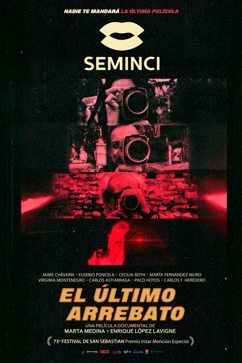 Mañana jueves a las 21:30 en el marco de ⁦<a href="/Seminci_oficial/">SEMINCI</a>⁩ proyectaremos nuestra película EL ÚLTIMO ARREBATO y a continuación habrá coloquio con la presencia de JAIME CHAVARRI. Todavía hay entradas así que os esperamos.