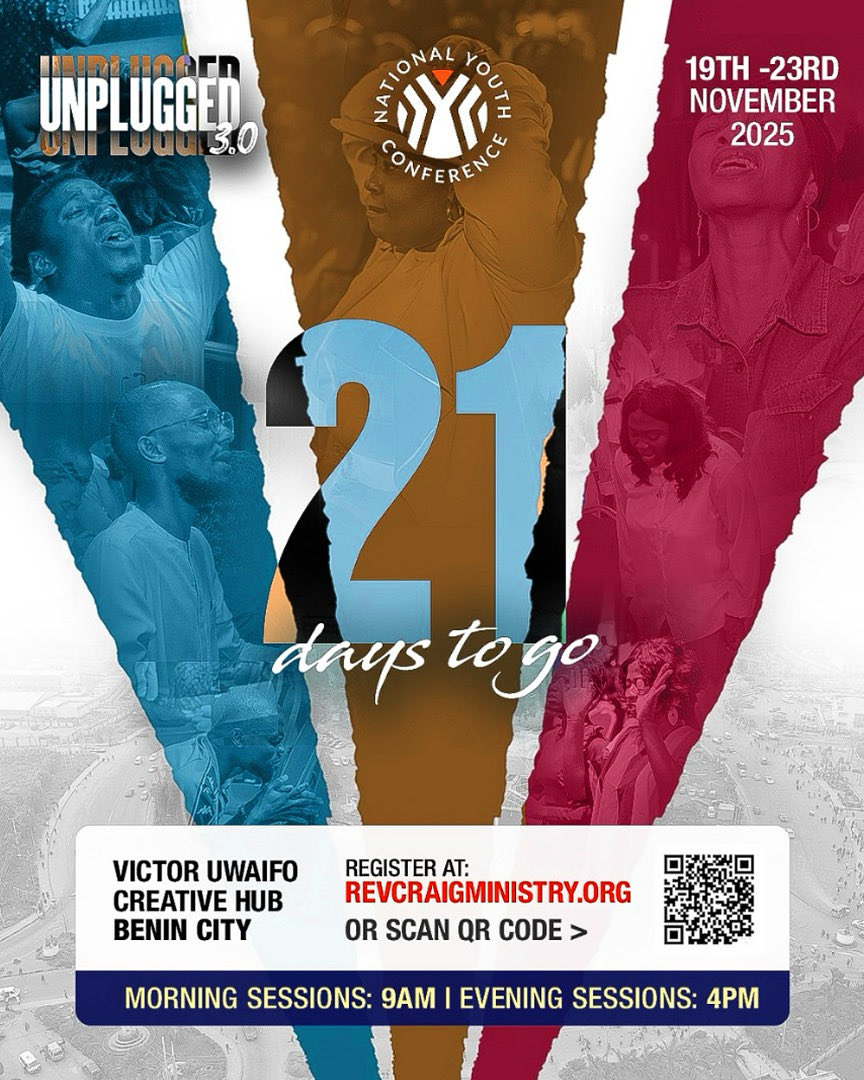21 days and we are still counting down 🔥
The energy level is up! Up!! Up!!!
NYC is the meeting you don’t want to miss.

Register at revcraigministry.org today
#unplugged #nyc2025 #revcraig #benin #thecityistaken