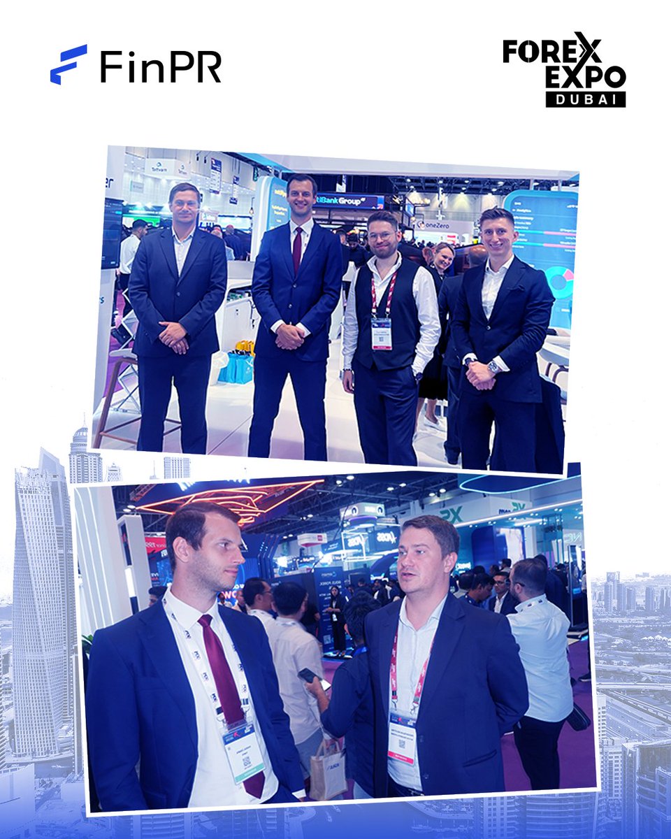 FinPRcom's tweet image. What an incredible two days at #ForexExpoDubai 2025! 🌍 

FinPR joined 10+ podcasts &amp;amp; interviews, connecting with global leaders and exploring how tech, media &amp;amp; brand strategy drive growth. 

Inspired to help financial brands scale smarter &amp;amp; stand out stronger. 

#FinPR #Fintech