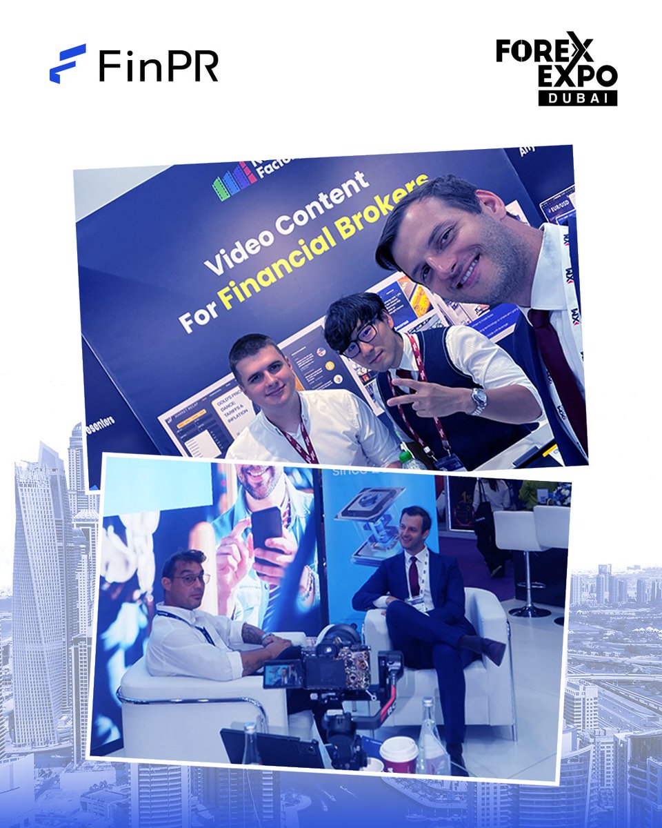 FinPRcom's tweet image. What an incredible two days at #ForexExpoDubai 2025! 🌍 

FinPR joined 10+ podcasts &amp;amp; interviews, connecting with global leaders and exploring how tech, media &amp;amp; brand strategy drive growth. 

Inspired to help financial brands scale smarter &amp;amp; stand out stronger. 

#FinPR #Fintech