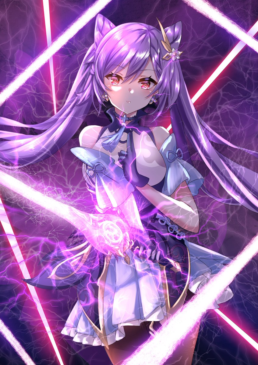 nakurahal's tweet image. 玉衡～🎈✨
誕生日おめでと〜🥳🎂🎉
#刻晴生誕祭2025 #刻晴誕生祭2025