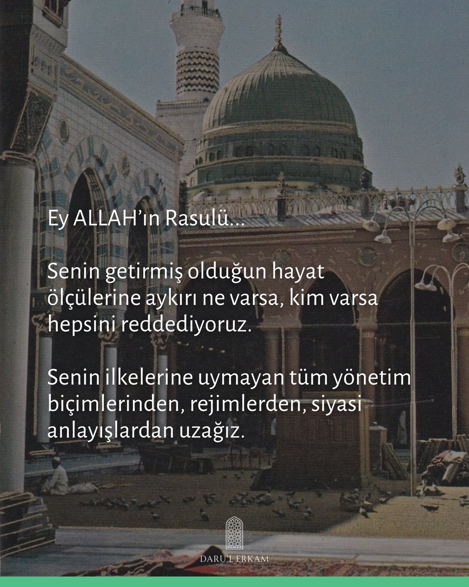 Efendim, Müjdecim, Kurtarıcım, Peygamberim!
Sana uymayan ölçü hayat olsa teperim!
*