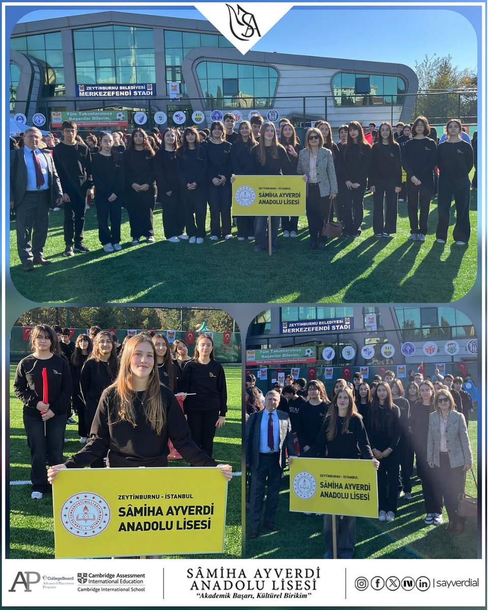 Okul Müdürümüz E.Seval Yardım, öğretmenlerimiz ve öğrencilerimiz, Cumhuriyetizin 102. yılında 29 Ekim Cumhuriyet Bayramı kapsamında Merkezefendi Stadyumu’ndaki törene katıldı. 
Bayramımız kutlu olsun 🇹🇷🇹🇷🇹🇷