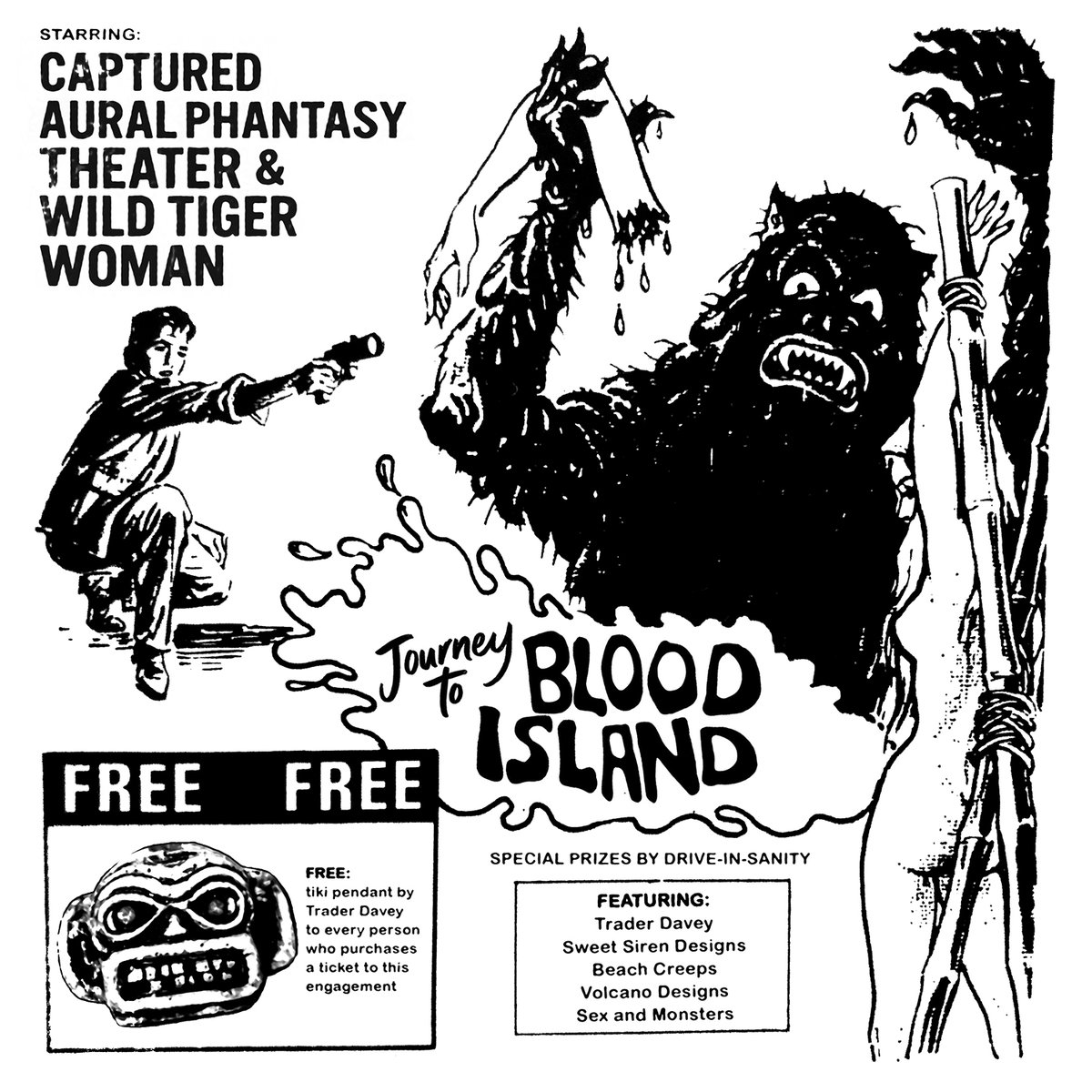 We can't wait to welcome everyone to our SOLD OUT "Journey to Blood Island" event tonight! If you missed tickets you can still support the artists making this show possible:
@beast_o_blood
<a href="/captla/">Capt Aural Phantasy</a>
@wildtigerwoman
<a href="/outlineisland/">Ida Szulczyk🍥♀🍁</a>
@sweetsirendesigns
<a href="/beach/">Beach</a>.creeps
@volcanodesigns