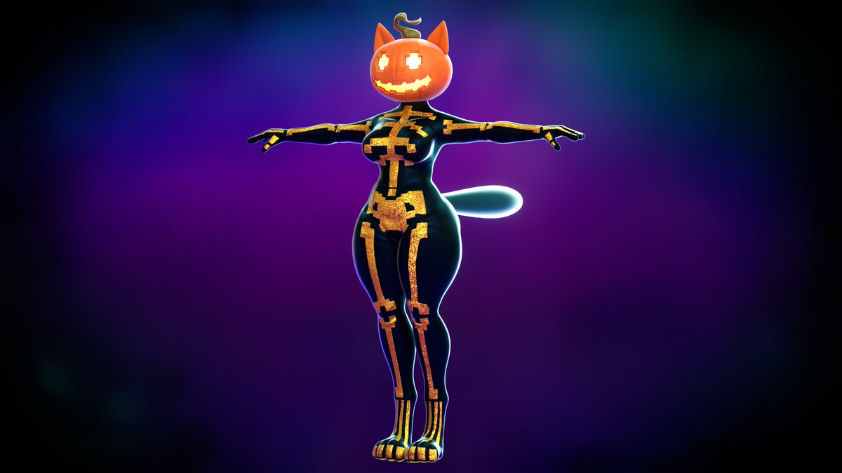 TwilightV0ids's tweet photo. Spice Model Release for Blender
 
this is an update to the Fortnite pumpkin cat model i released at the beginning of this month, now with proper rigging and finished textures

download link in replies!⬇️ https://t.co/PxRxQRbgTD